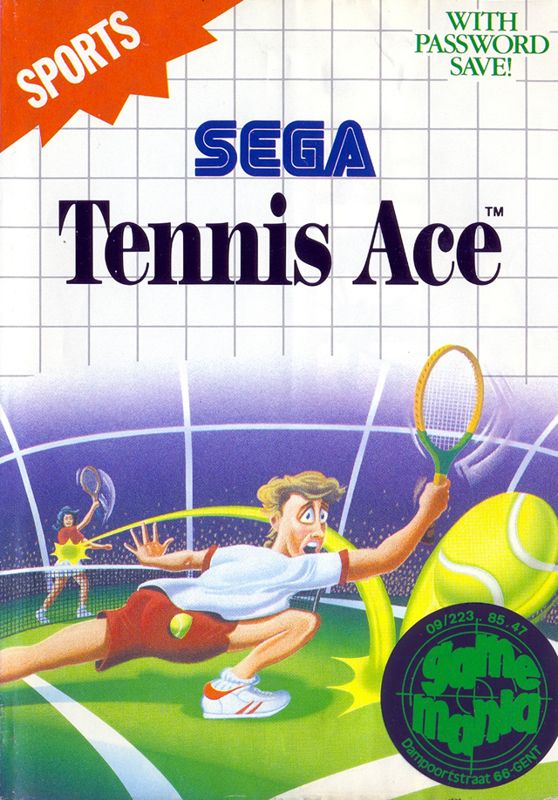 Tennis Ace box art for Sega Master System